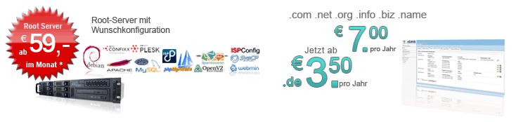 .de Domain bereits ab 3,50â‚¬ im Jahr